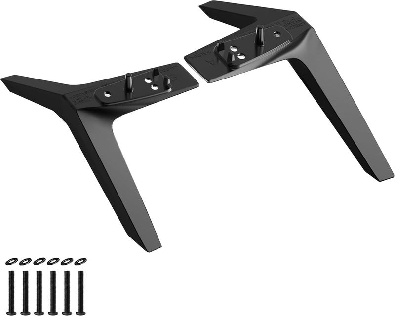 Maozhren Metal Stand for LG TV Legs Replacement, Only for LG 70" 75" TV Models We List, for 70UJ6570 70UJ657A 70UJ6520 70UK6570 70UM7370 70UN6950 70UN7070 75UJ6500 75UJ6470 75UJ6520 75UN7370PUC with Screws - Image 1